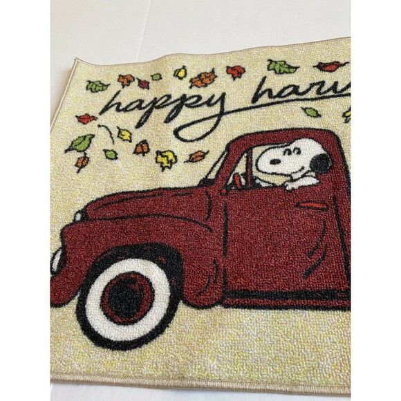 Peanuts Fall Accent Rug Snoopy & Woodstock Happy - Picture 4 of 7